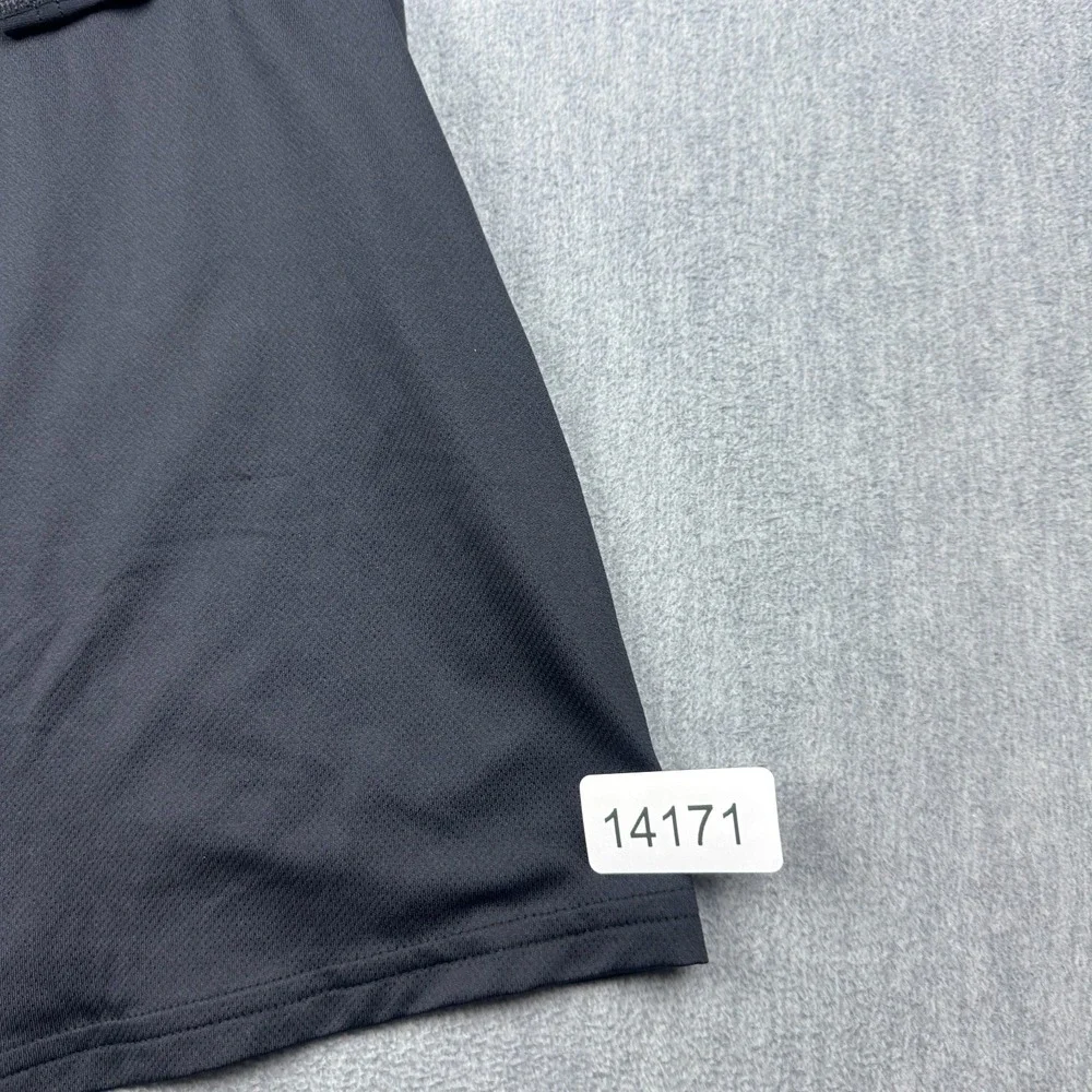 Under Armour T Shirt Mens 2XL XXL Black Fitted Mock Neck Cold Gear Baselayer NWT